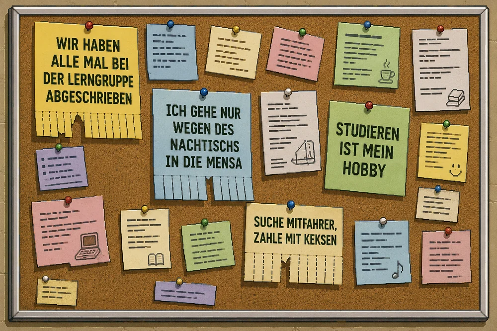 Vor den Gruppen im Netz gab es das Korkbrett im Flur. Der Ton war schon derselbe.